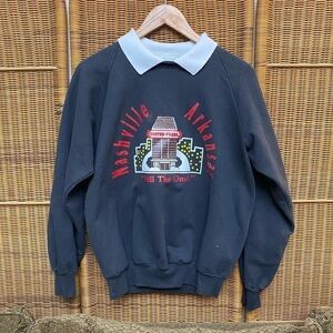 TASTEE FREEZE 1980s vintage retro collared crewneck sweater uniform arkansas